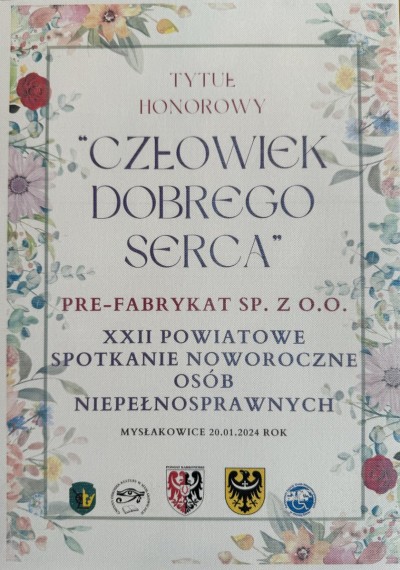 XXII Powiatowe spotkanie noworoczne osób niepełnosprawnych w Mysłakowicach